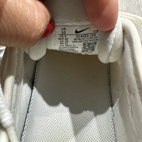 Nike Mens Air Vapormax Plus Triple White 924453-100 Running Shoes - Size 10 - Picture 11 of 11